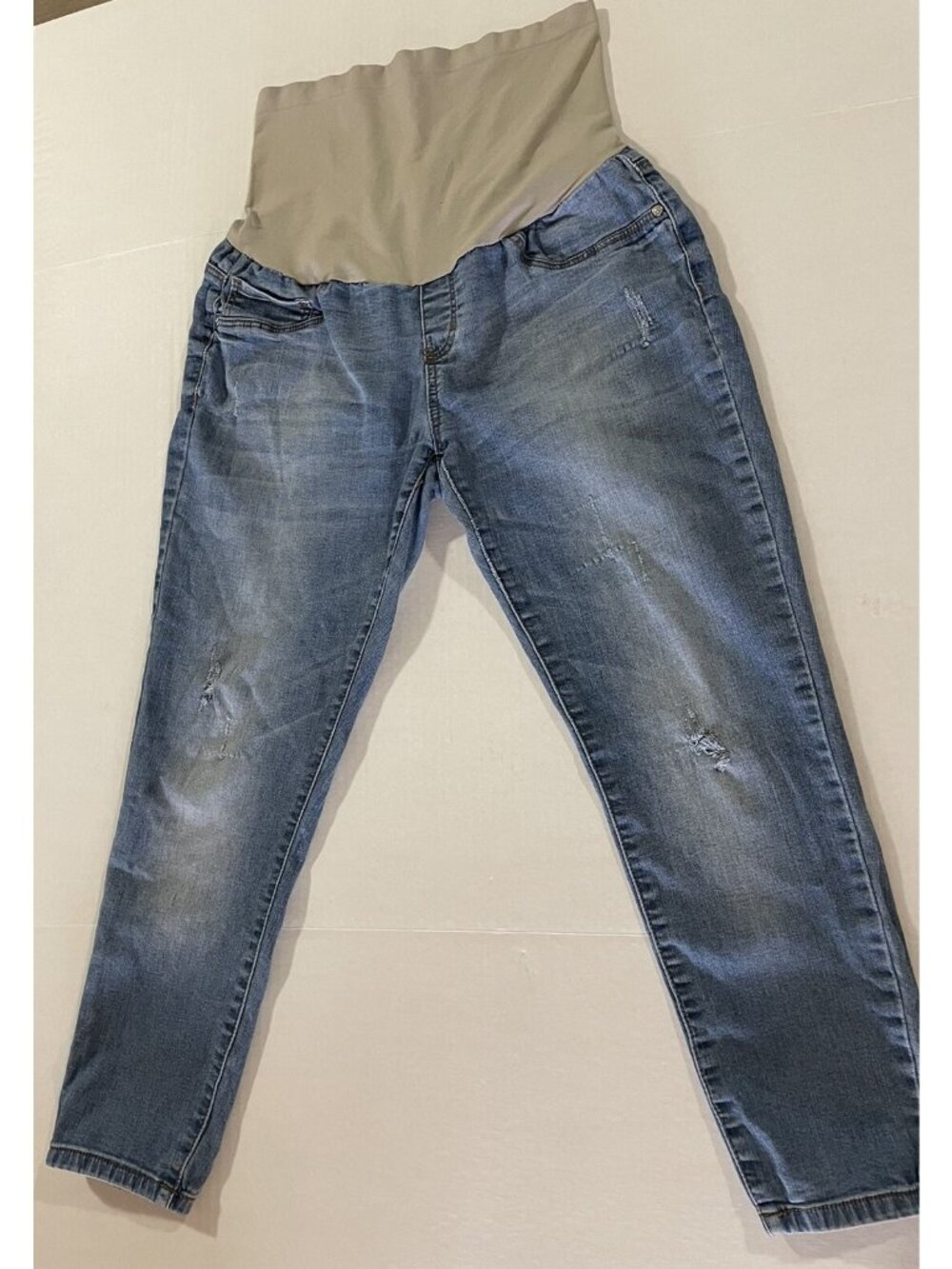 Vintage Violet Maternity Jeans Womens Size XL Blue Skinny Stretch Denim